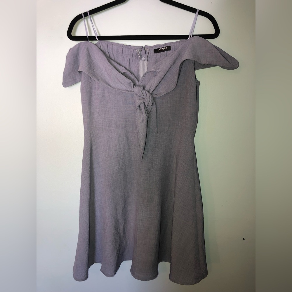 NWT Azalea (LAD9418) mini dress, off the shoulder, denim - Large